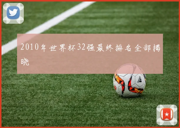 2010年世界杯32强最终排名全部揭晓