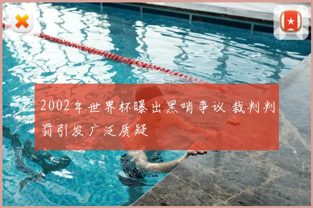 2002年世界杯曝出黑哨争议 裁判判罚引发广泛质疑